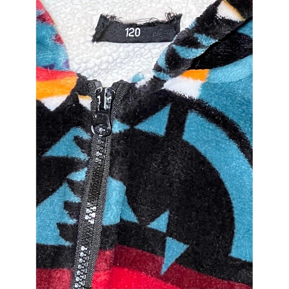 Plush comfort native zip up hoodie kids 8 - Picture 2 of 5